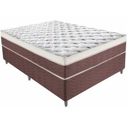 BOX CONJG MOLA ENSAC. PITINGA PILLOW TOP 0,66X1,88X1,38 - MALHA VERM CL0130 COR 093 /LAT VINHO LISO - 7899600725795